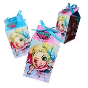 Kit 20 Caixinhas Lembrancinhas Personalizada Tema Arlequina