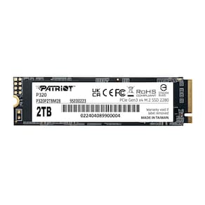 SSD M.2 512GB Patriot P320 - NVMe - Leitura 3000MB/s - Gravação 2200MB/s - P320P512GM28