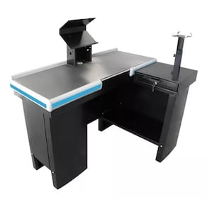 Checkout Caixa De Supermercado 1,30 Kit Para Automação Amapá Cor Preto Perfil Azul
