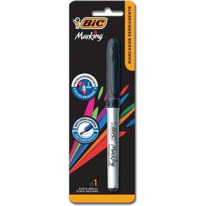 Pincel Marcador Permanente Marking 1.1mm Preto - Bic