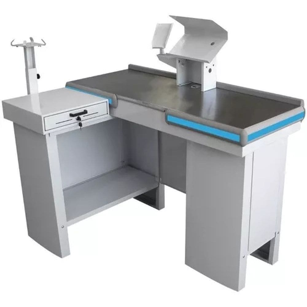 Checkout Caixa Supermercado Kit Automação Gaveta 1,30m