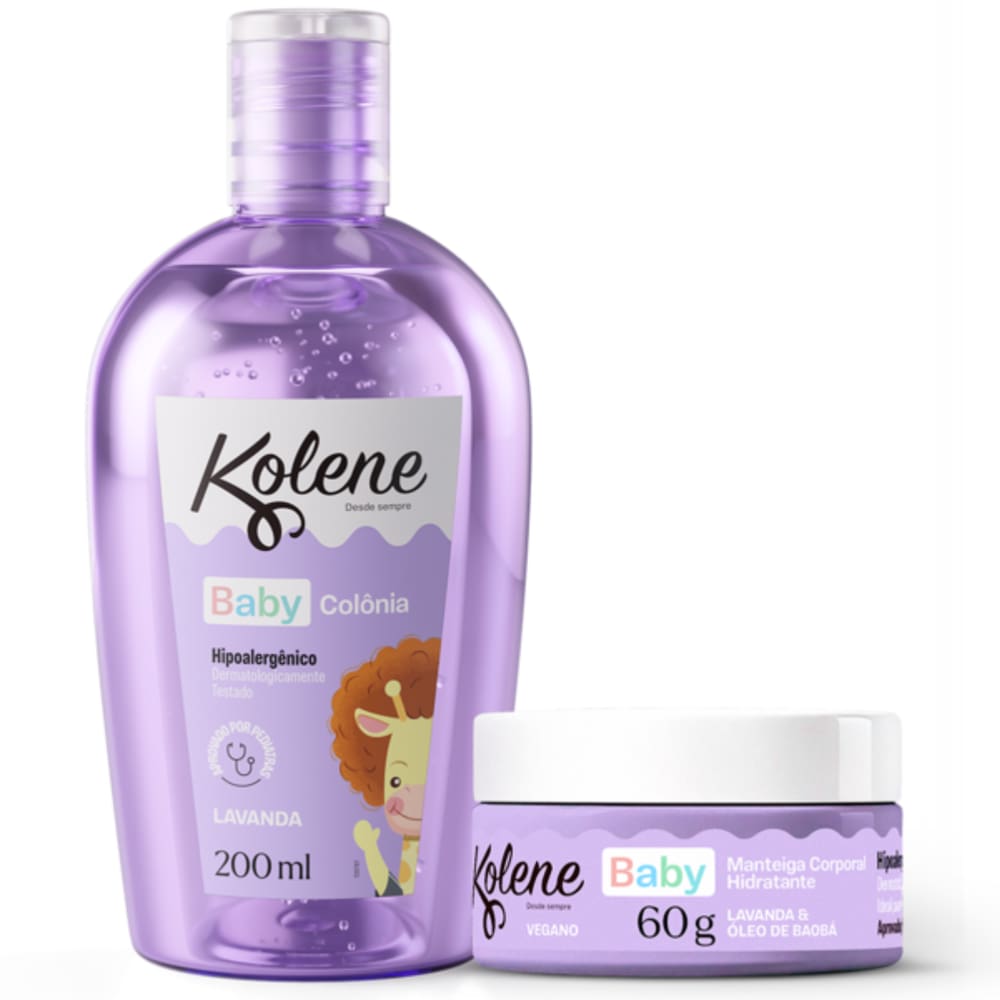 Kit Kolene Baby Água de Colônia + Manteiga Corporal