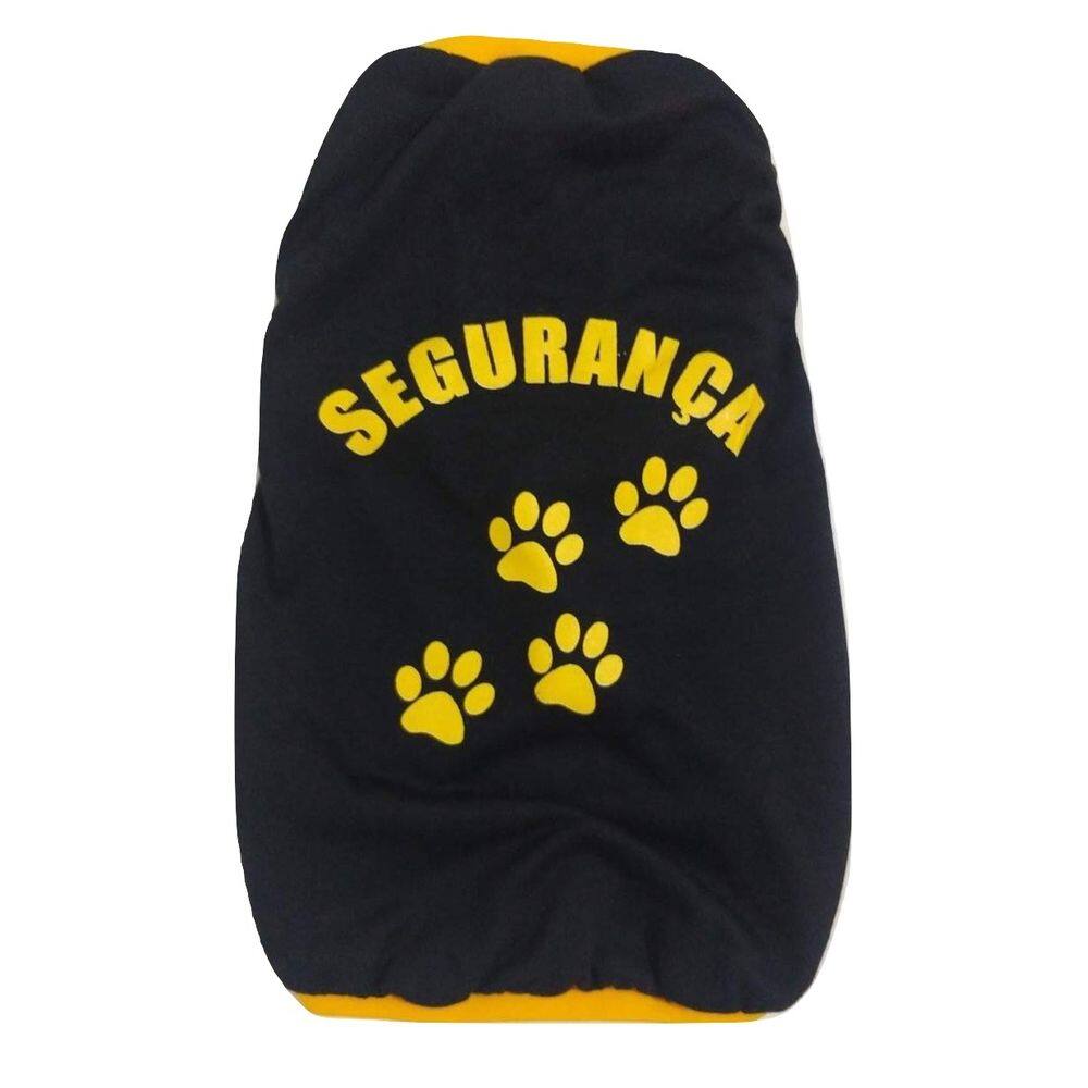 Camiseta Segurança Para Cães Cor Preto Tamanho Eg