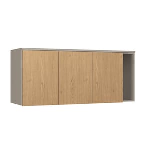 Guarda-roupa Módulo Aéreo 3 Portas Elegantes Níquel/Angelin