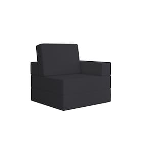 Sofá Cama Modular Flip 1 Lugar Magic Preto