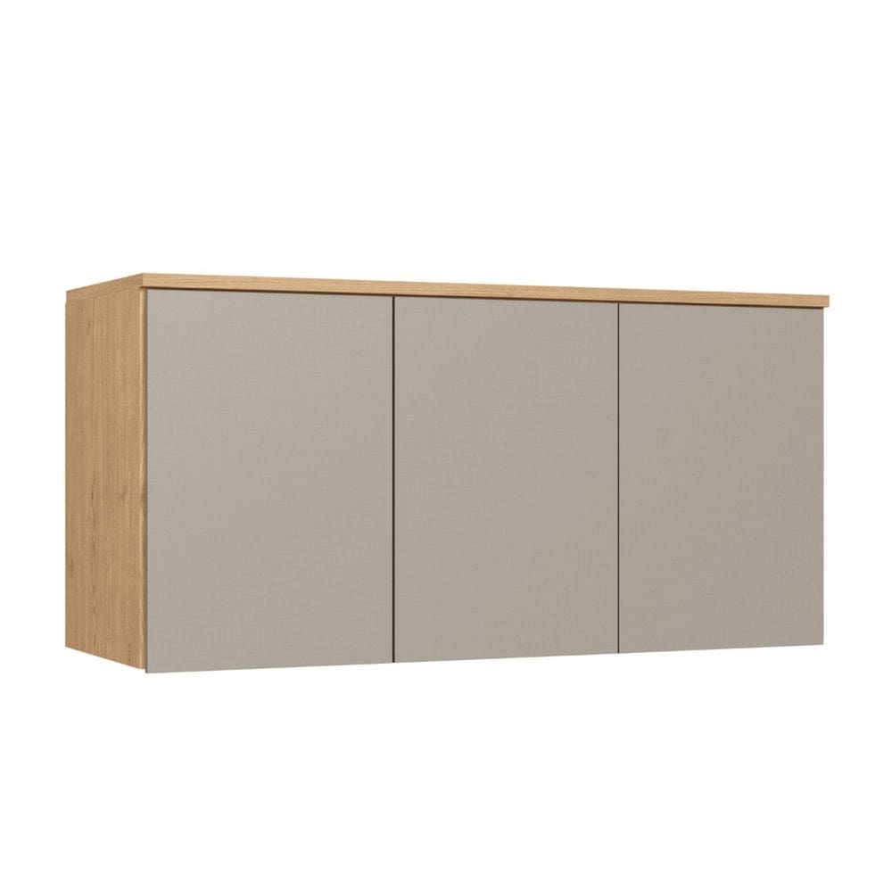 Módulo Aéreo para Quarto 3 Portas Elegance Angelin|Niquel