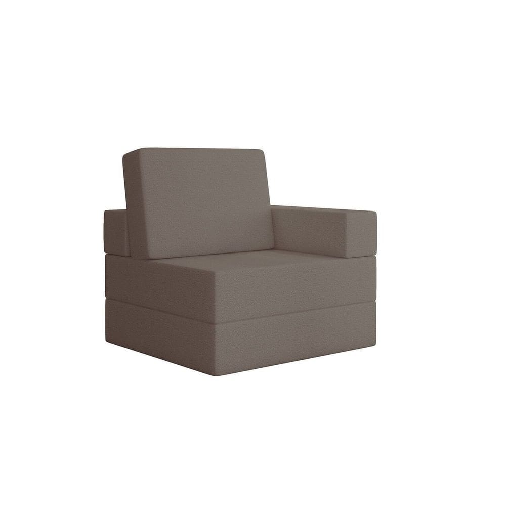 Sofá Cama Modular Flip 1 Lugar Magic Bege