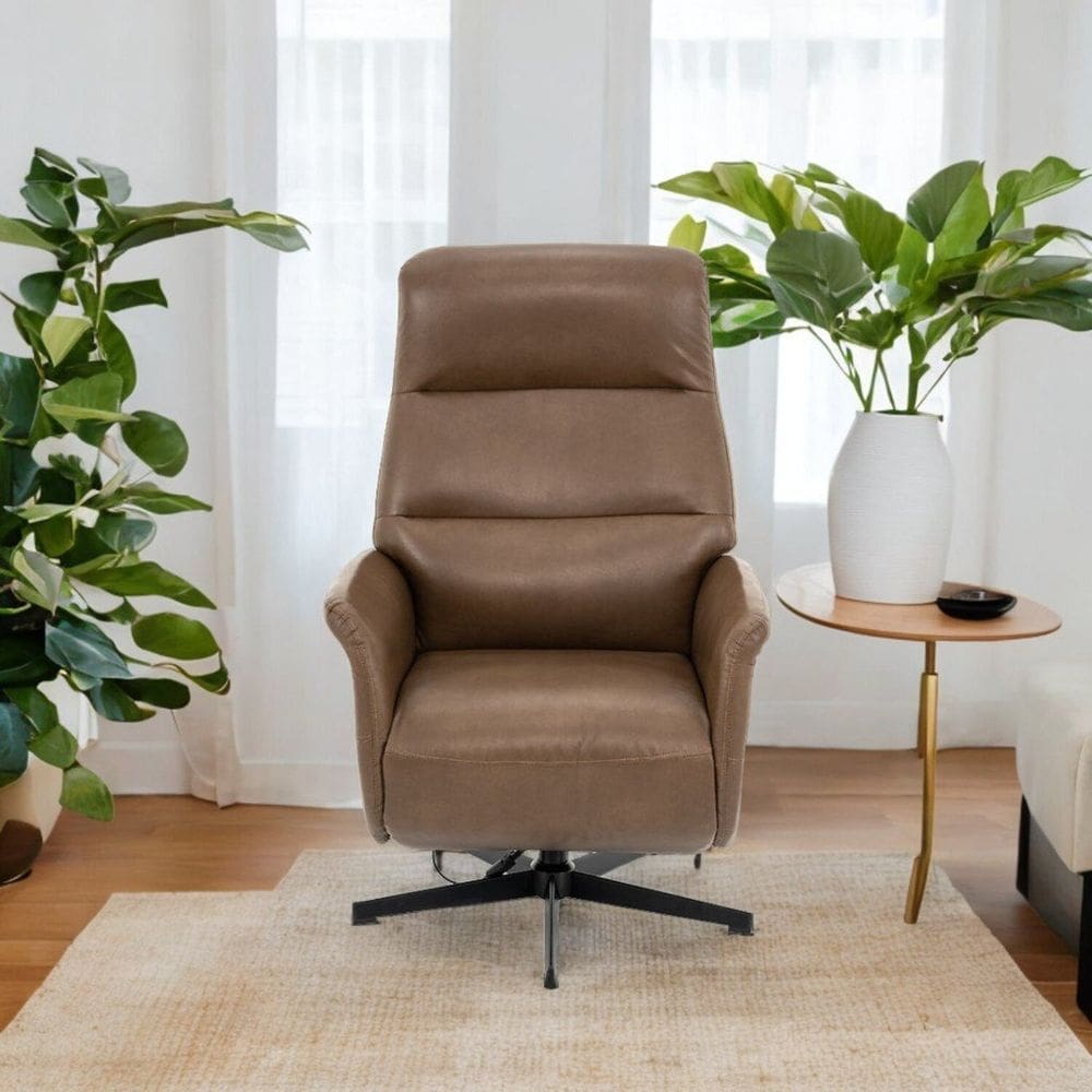 Poltrona de Massagem em Courino Michigan Marrom