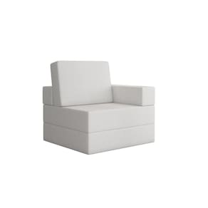 Sofá Cama Modular Flip 1 Lugar Magic Branco
