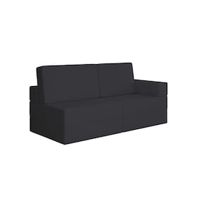 Sofá Cama Modular Flip 2 Lugares Magic Preto