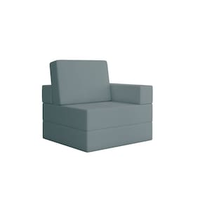 Sofá Cama Modular Flip 1 Lugar Magic Azul
