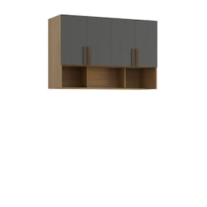 Módulo Aéreo para Cama de Casal Altezza Freijó/Titânio