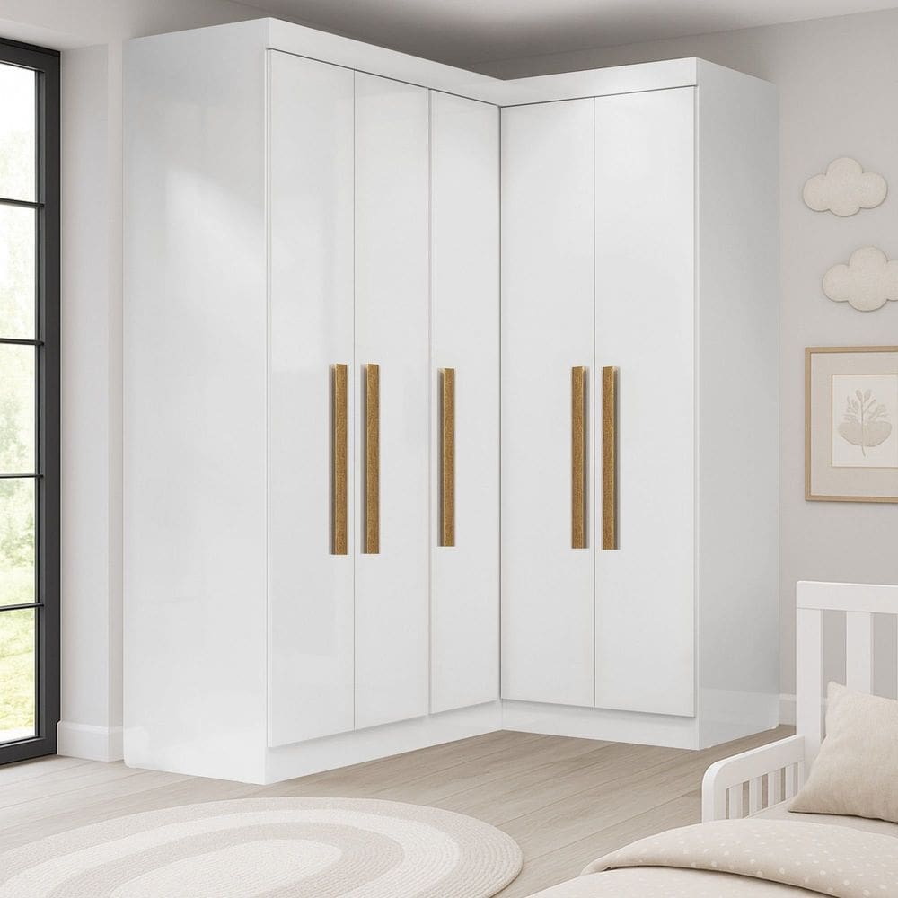 Guarda-roupa Infantil 5 Portas Jasmim