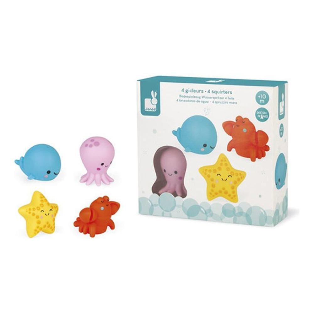 Kit Banho Divertido Animais Marinhos Que Espirram Água Janod