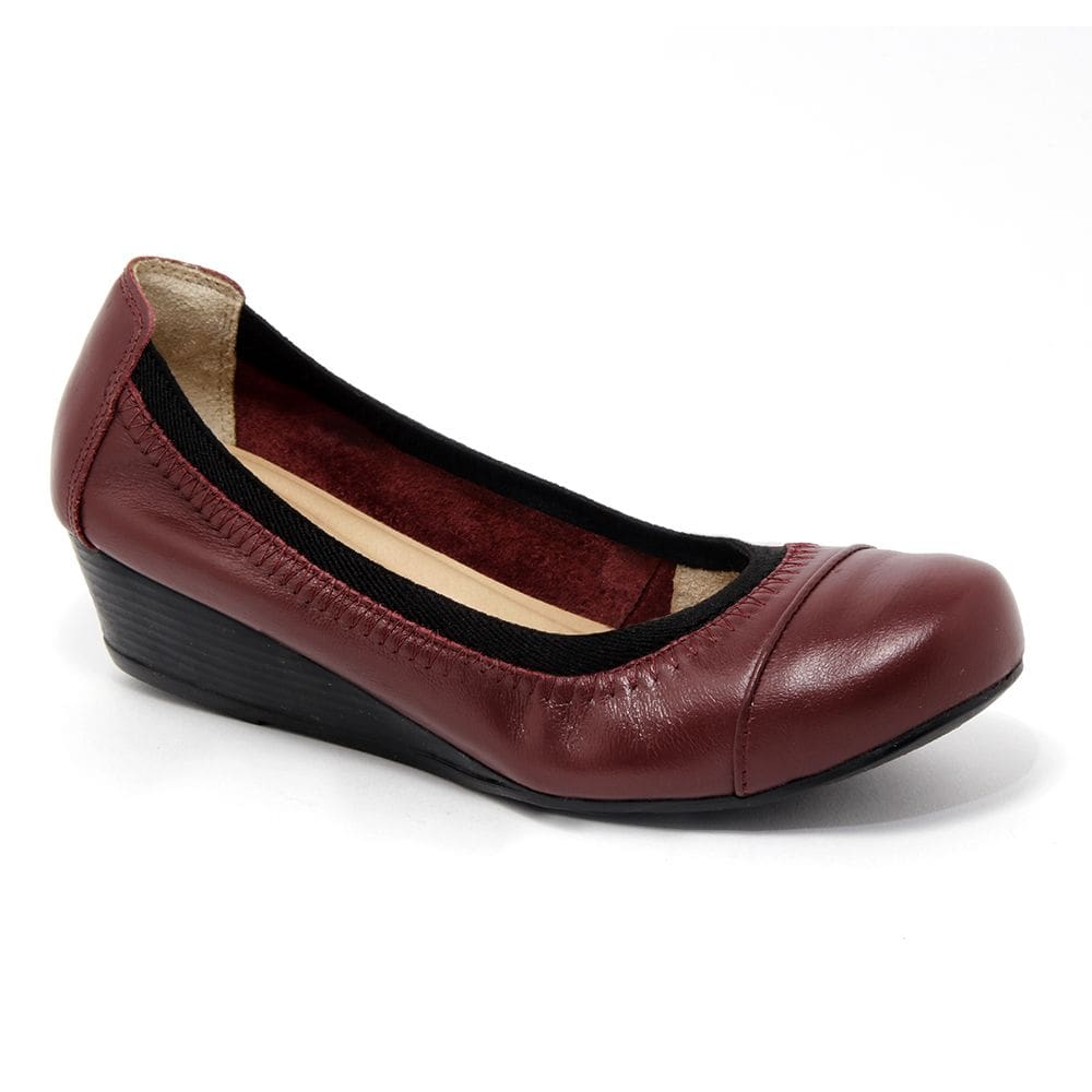 Sapato Anabela Vinho 805-0018
