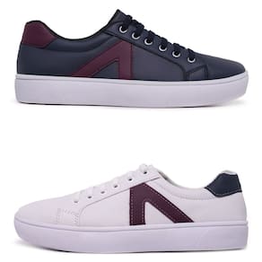 Kit 2 Pares Sapatênis Masculino Casual Ajuste Em Elástico