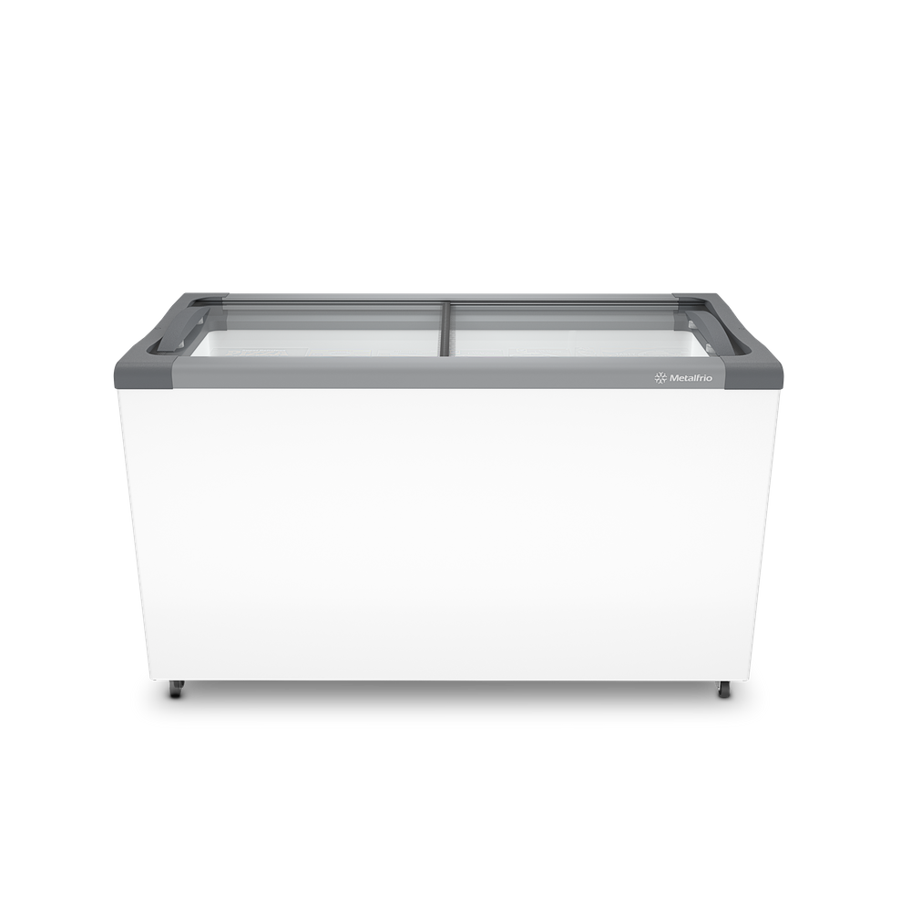Freezer Horizontal Metalfrio Next Gen Supra - NF40SB - 220V - 388 litros - Tampa De Vidro Para Sorvetes E Congelados