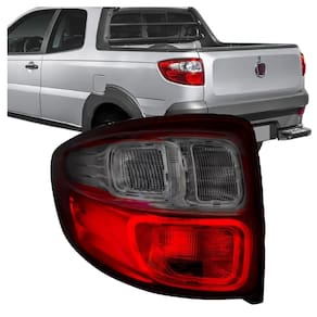 Lanterna Esquerda Traseira para Fiat Strada 2014 A 2019 Fumê