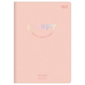 Planner Mensal 2026 Grampeado M7 Happy Salmão Tilibra