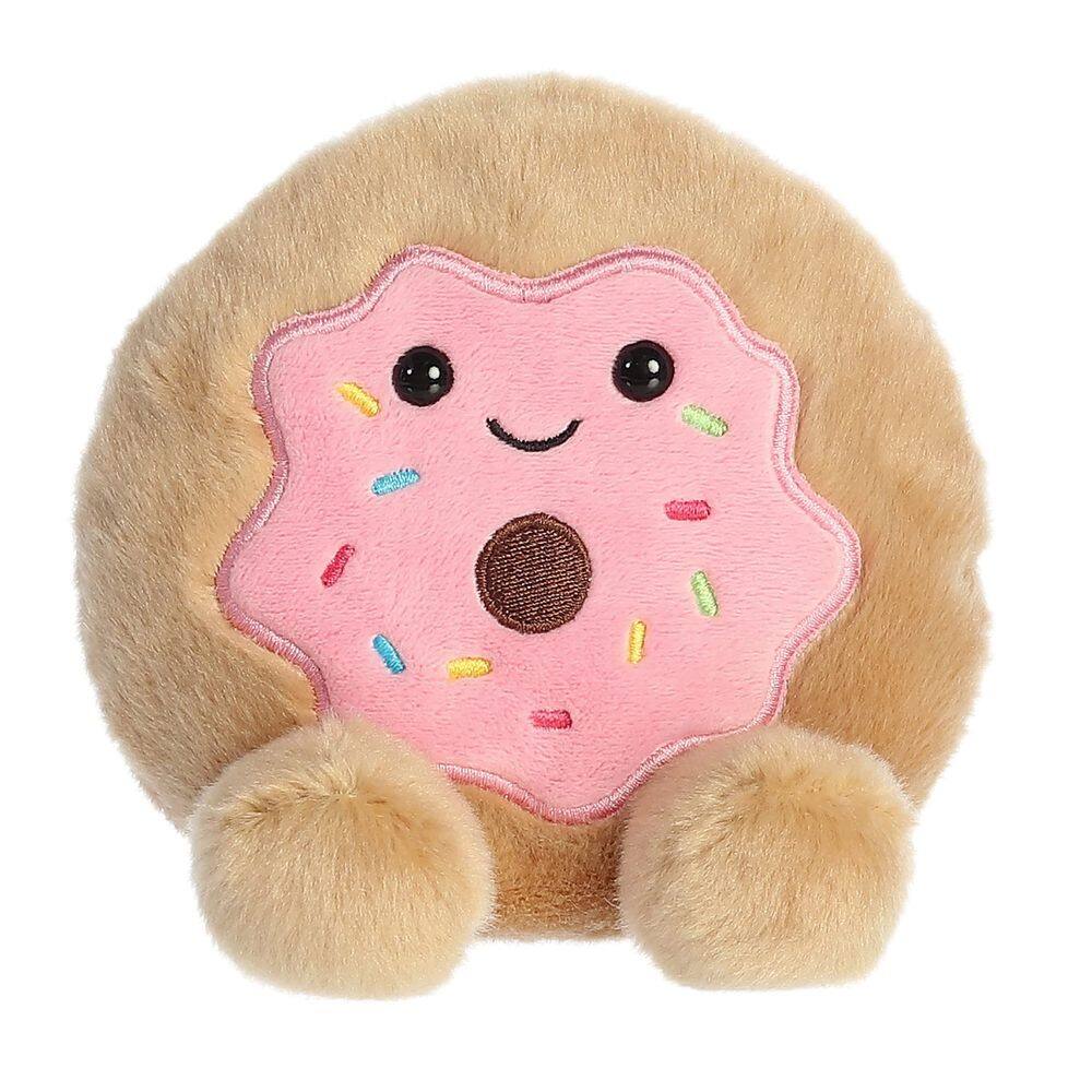 Bicho de pelúcia Aurora Palm Pals Claire Donut 13cm - rosa