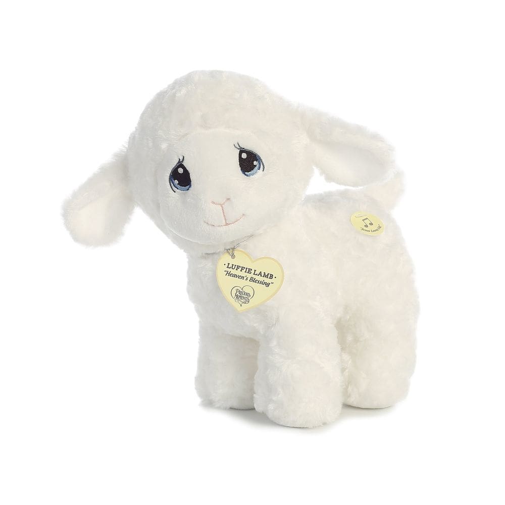 Musical de pelúcia Aurora Precious Moments Luffie Lamb de 10 cm