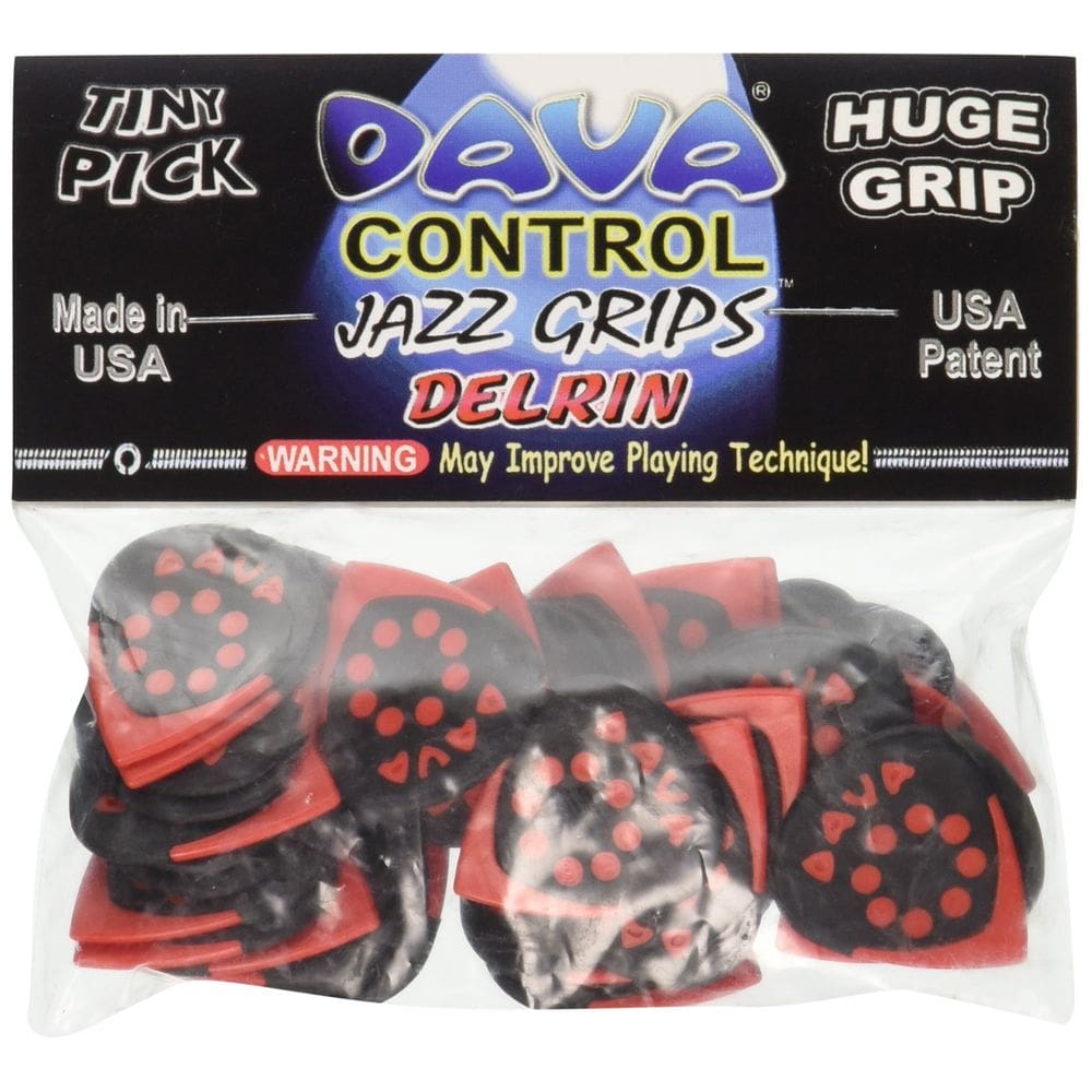 Palhetas de guitarra Dava 9036 Delrin Jazz Grip 36 palhetas