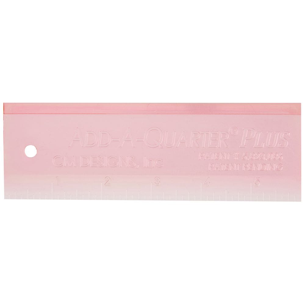 Ruler CM Designs Add A-Quarter Plus Pink 6 cm