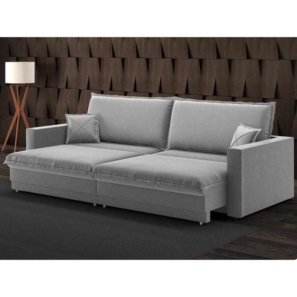 Sofá Tango 2,00m sem caixa, Retrátil e Reclinável Veludocristal  - NETSOFAS