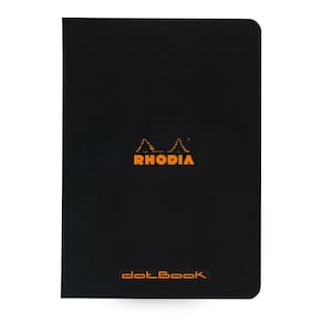 Caderno Rhodia Slim Staplebound Dots 48 folhas 15x21cm preto
