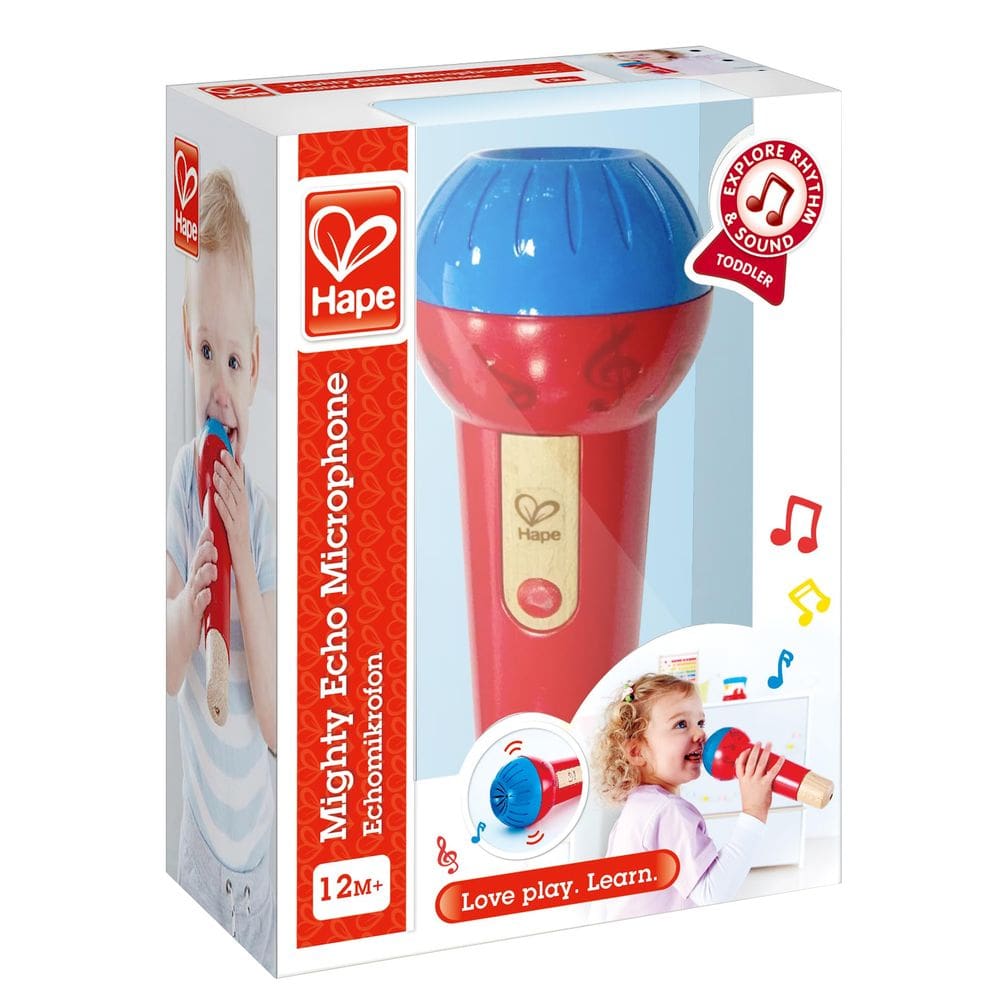 Microfone Toy Hape Mighty Echo Amplificador de voz sem bateria