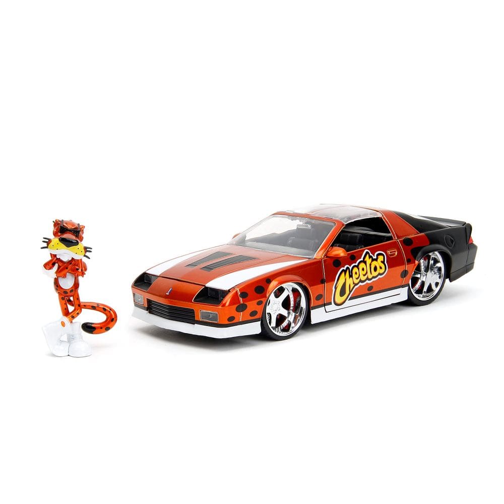 Carro fundido Jada Toys Cheetos 1985 Chevy Camaro Z28 1:24