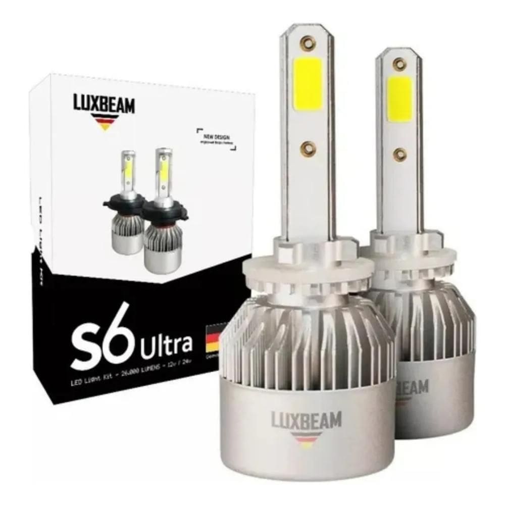 Super Led 26000 Luxbeam S6 H1 H3 H4 H7 H11 Hb4 Branco Frio