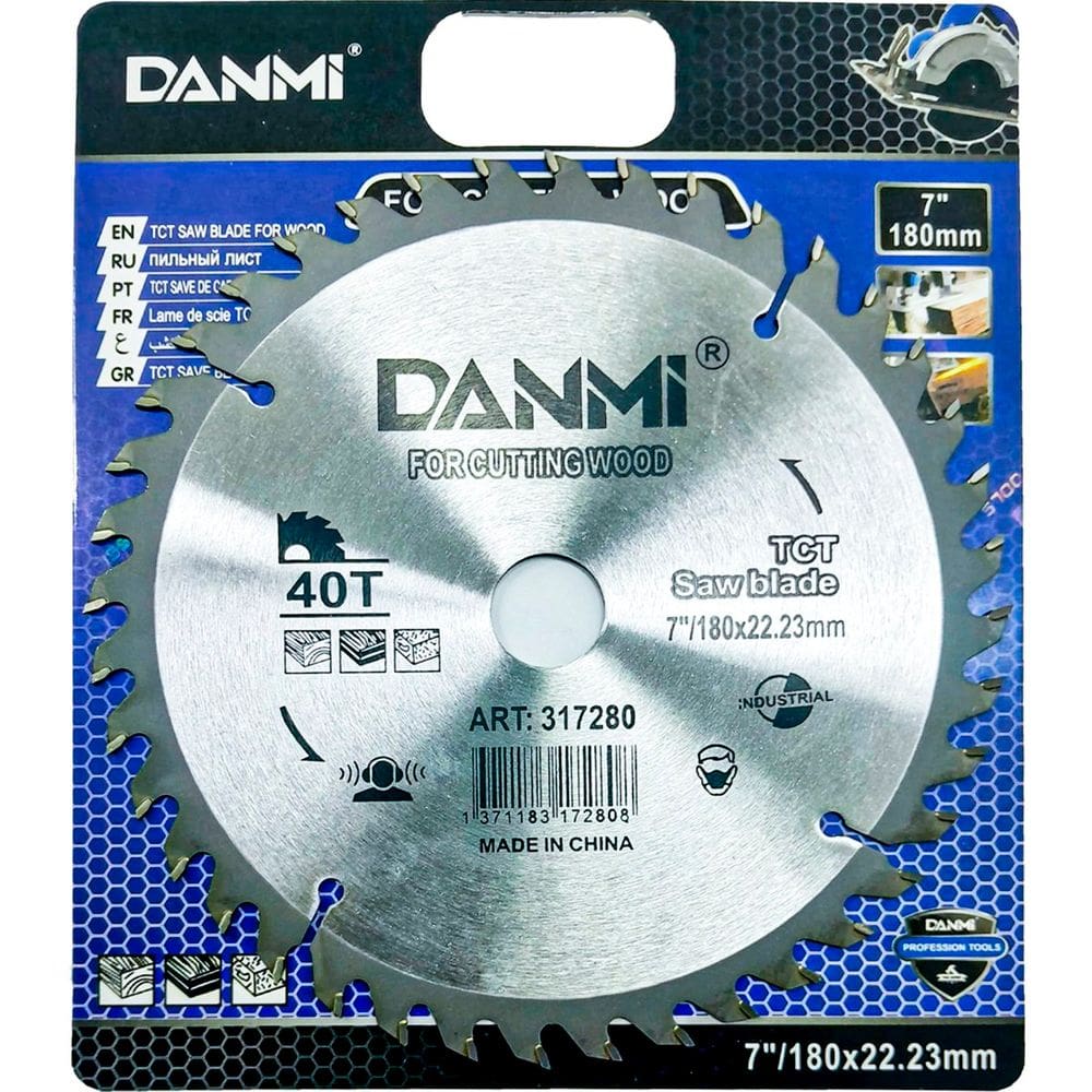 Lamina Disco De Corte Prata Circular Madeira 180mm 40 Dentes