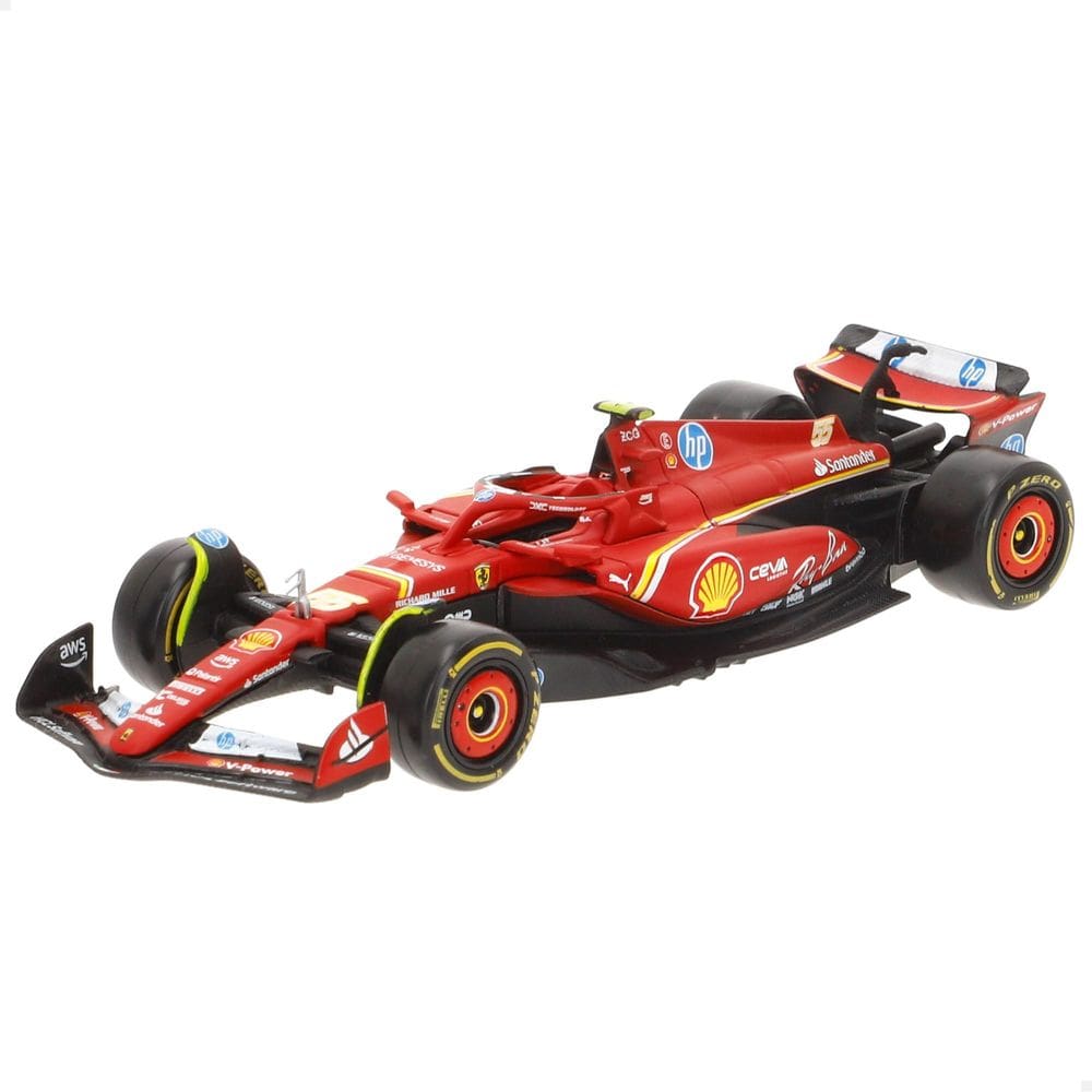 Modelo de carro fundido sob pressão Bburago Ferrari SF-24 escala 1:43 2024