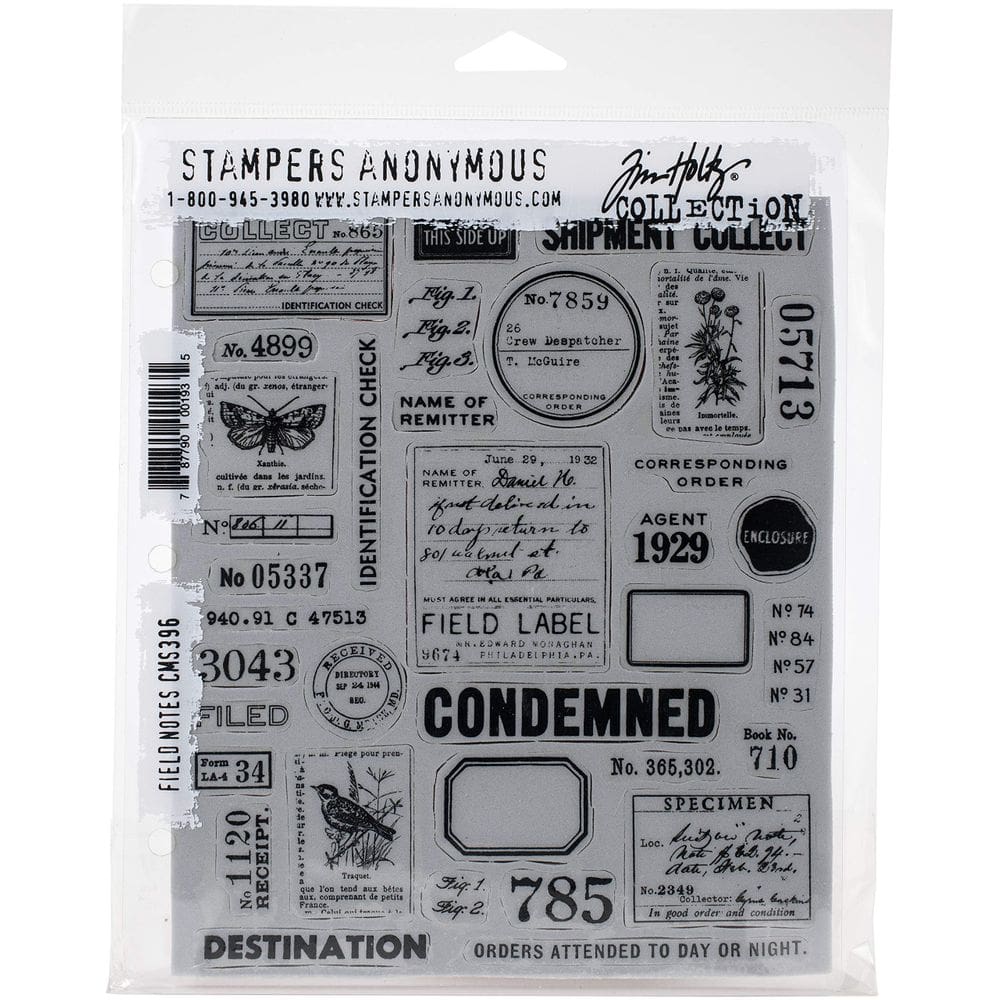 Cling Stamps Tim Holtz Field Notes Stampers Anonymous