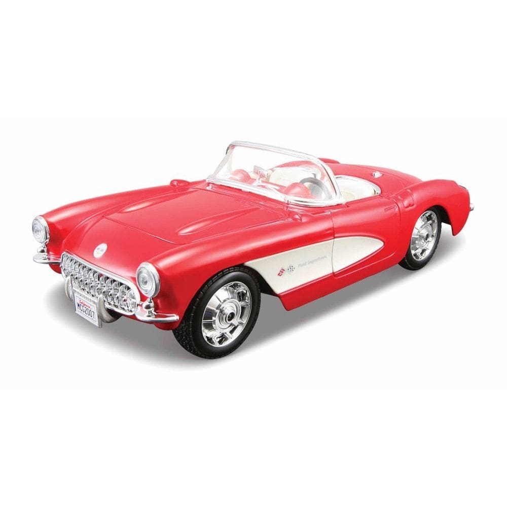 Modelo de carro Maisto Assembly Line 1957 Chevrolet Corvette 1/24