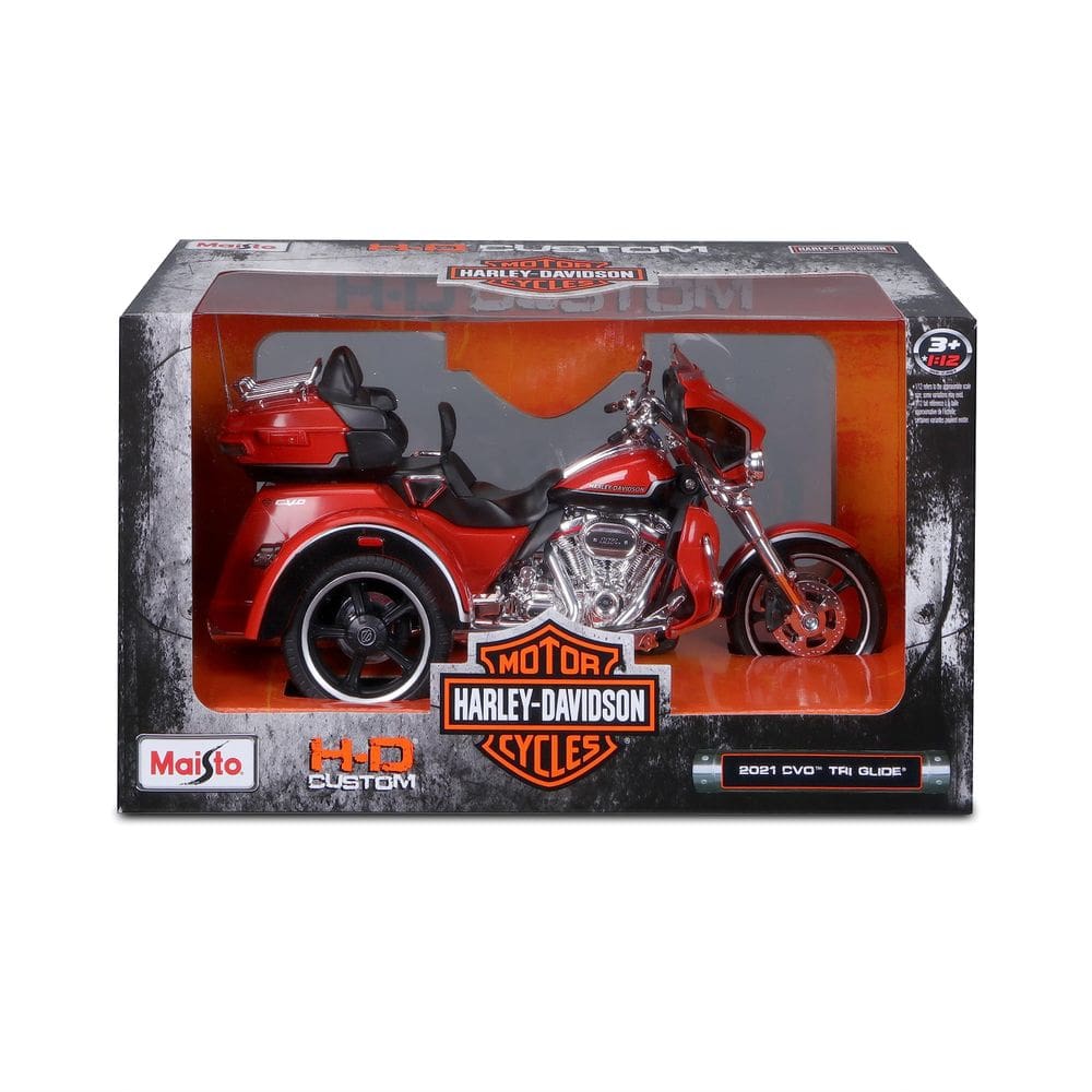 Veículo fundido sob pressão Maisto 1:12 H-D 2021 CVO Tri Glide