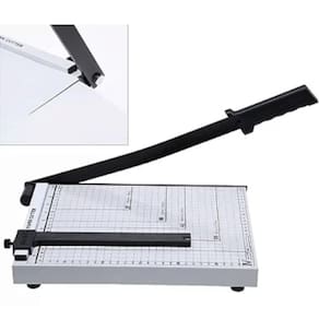 Guilhotina Papel Corte Reto Preciso Base Metálica 30cm 10 Folhas