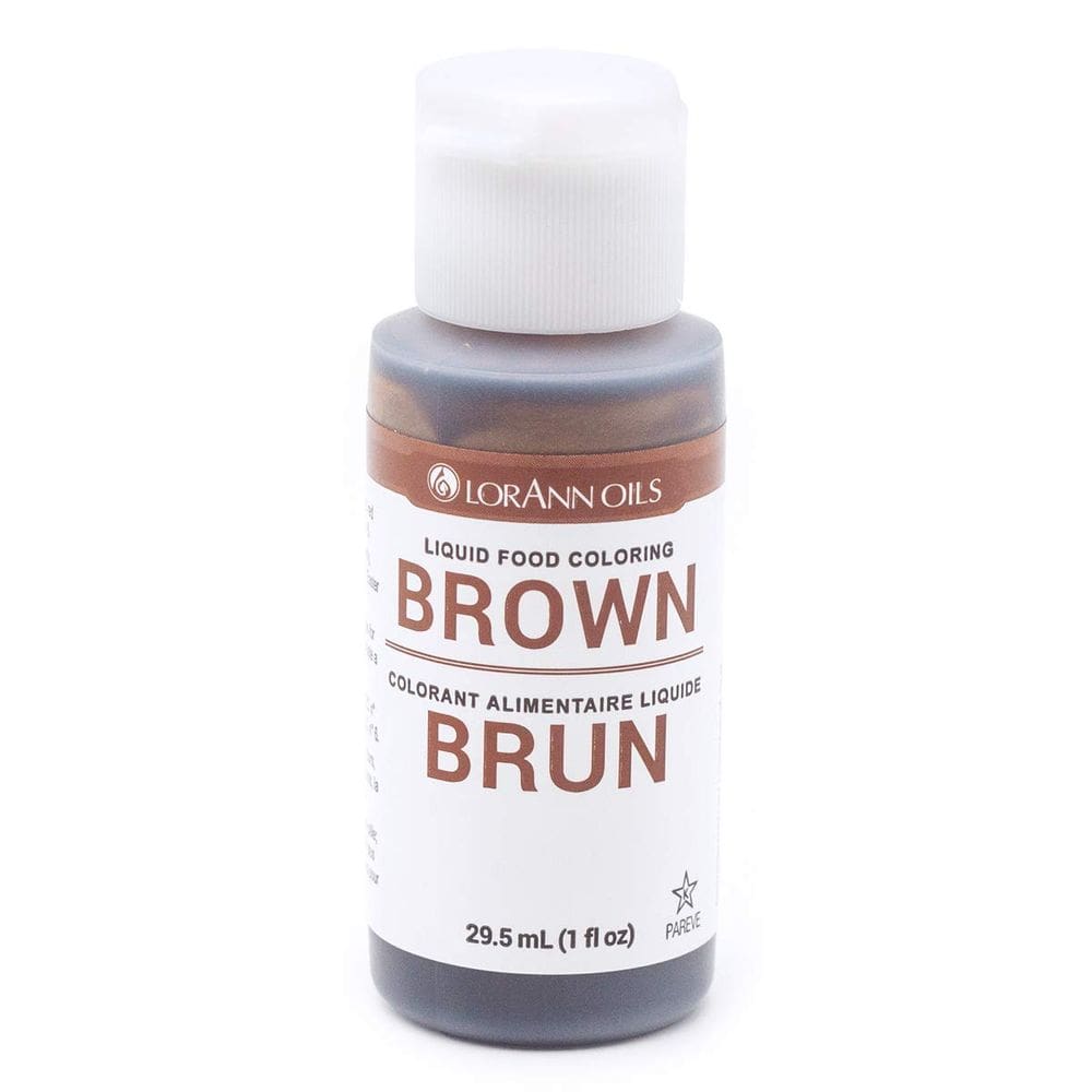 Frasco de compressão líquido LorAnn Brown de 30 ml da Food Color