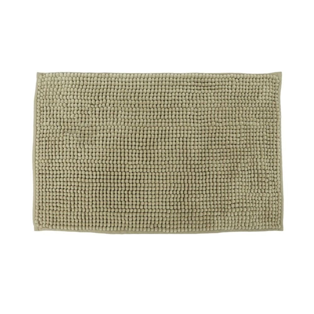 Tapete Para Banheiro Bolinha Antiderrapante Bege 58x38cm
