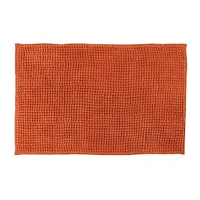 Tapete Para Banheiro Bolinha Antiderrapante Salmão 58x38cm