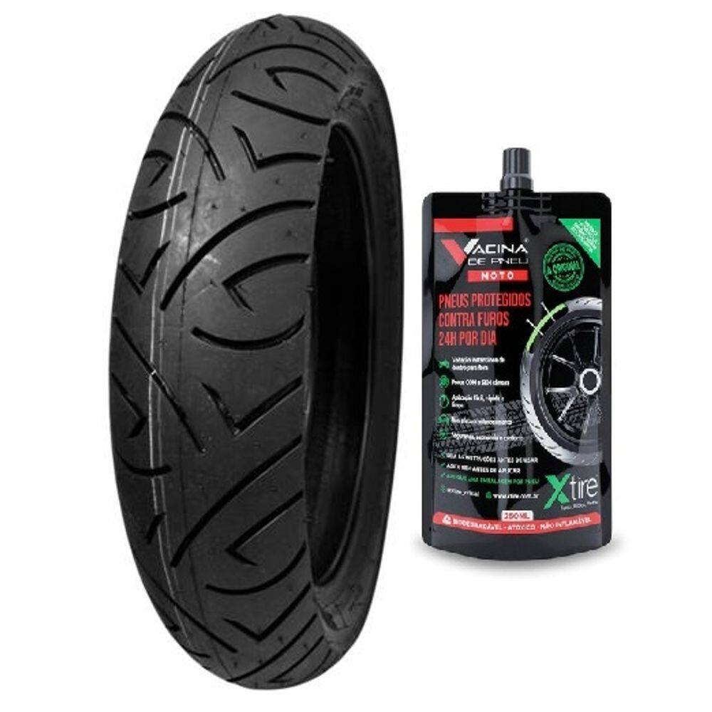 PNEU TRASEIRO 130/70-17 62S PIRELLI SPORT DEMON On Road TL + REPARO FURO X-TIRE Twister Fazer250