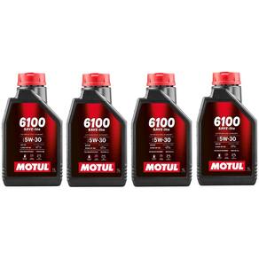 KIT 4L Óleo Motor Carro Motul 6100 Save-lite 5w30 Semi-sintético API SP