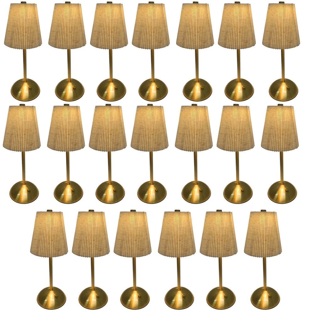 Luminaria de Mesa Abajur LED 3 Tons Kit 10 Uni USB Bateria Recarregavel Candeeiro Home Office Mesa Trabalho