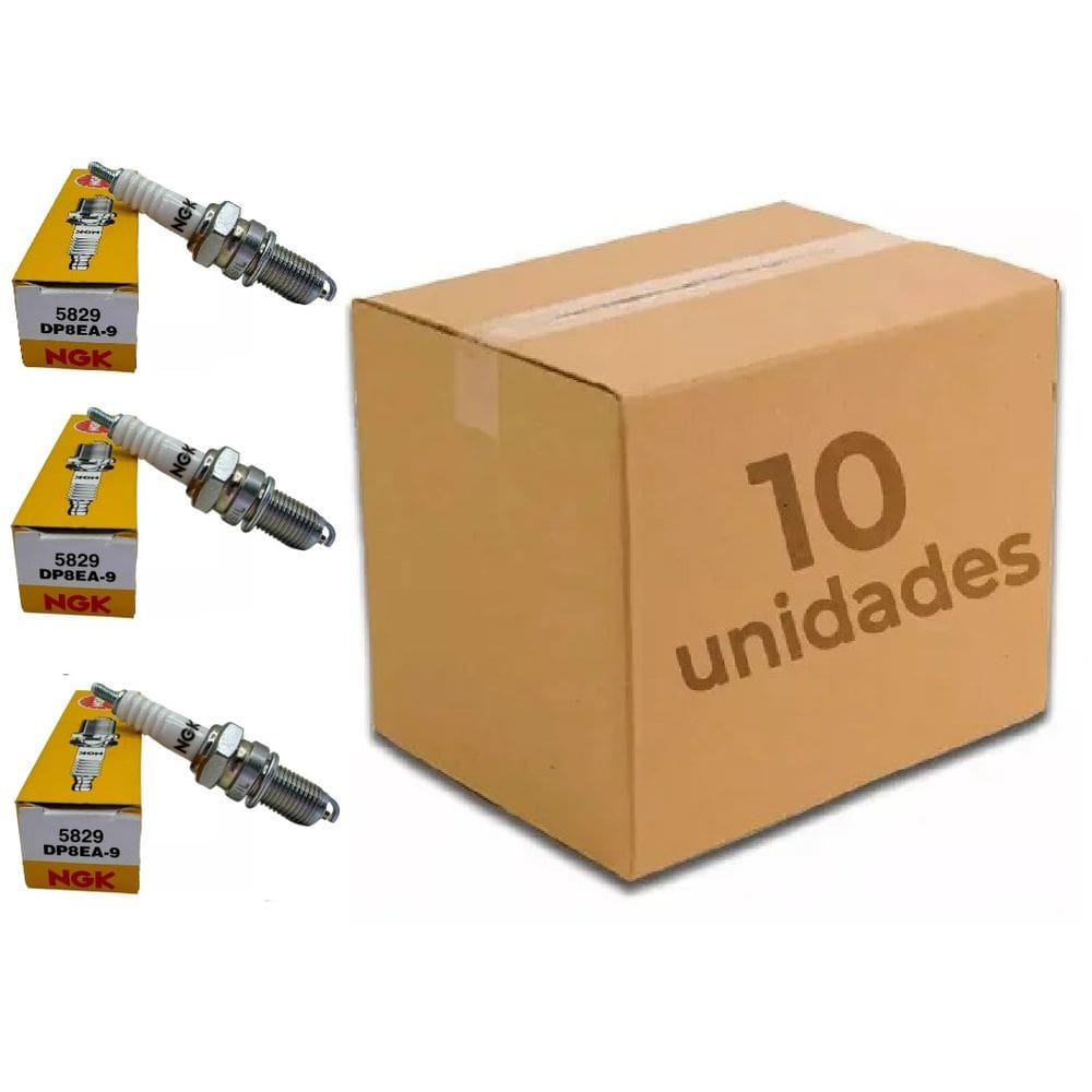 Kit 10X Vela Ignição Fzr 1000 Cg Titan Cbx200 Nxr 150 Crf230f Nx500 Fan Nxr 125 Cb 1300 Cbx 750X Ngk