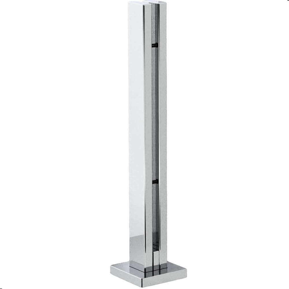 Torre Guarda Corpo Pinça 2 Furos Para Vidro 40cm Inox FS