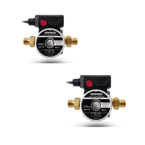 Kit 2 Mini Bombas Komeco Tp20 Pressurizadores de Água Quente Fria Bronze 220V