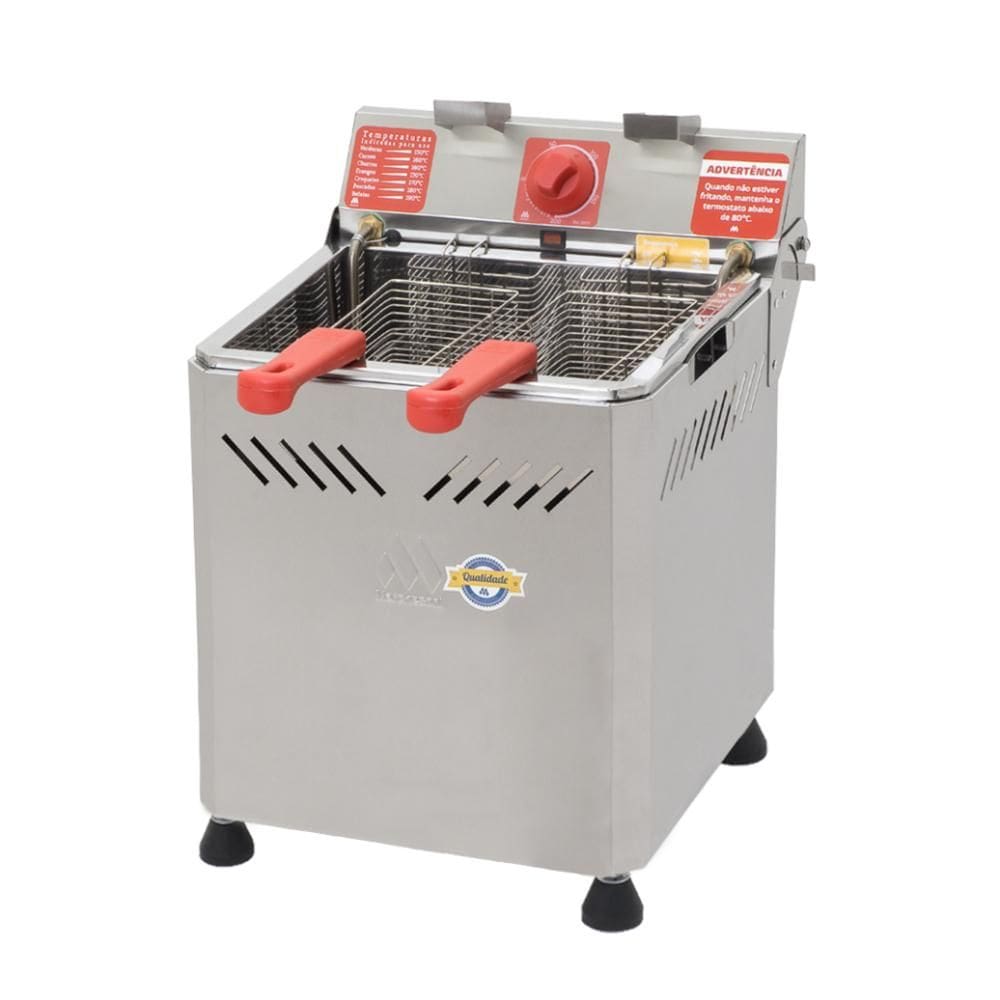 Fritadeira Elétrica Água e Óleo 25 Litros Marchesoni Industrial 3500W Inox 127V - FT.2.251