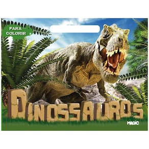 Livro Infantil Colorir Meu Blocão Dinossauros 48pgs