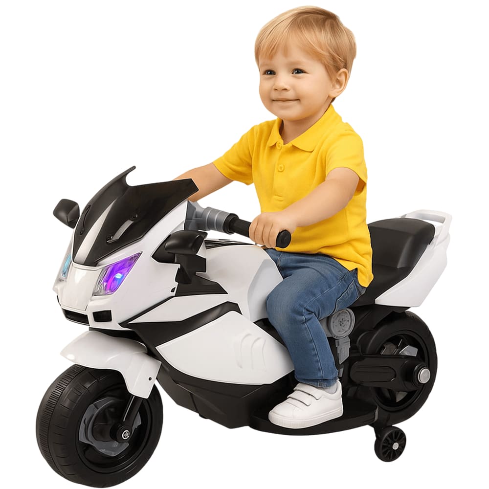 Mini Motinha Elétrica Infantil Importway Branca 6V